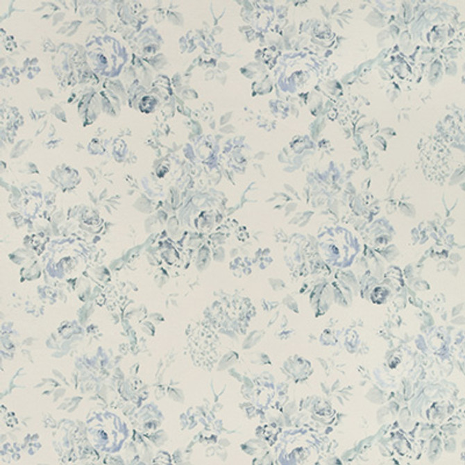 Garden Roses Wp Aqua/Blue by Lee Jofa Wallcovering