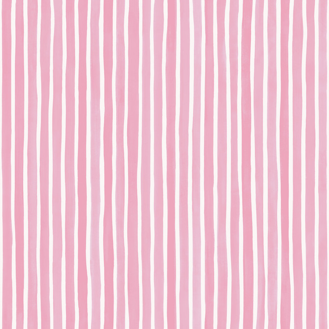 Croquet Stripe Soft Pink by Cole & Son Wallcovering COLE & SON MARQUEE STRIPES PAPER - 100% United Kingdom Horizontal: 20.5 and Vertical: 0 20.5 - Fabric Carolina -