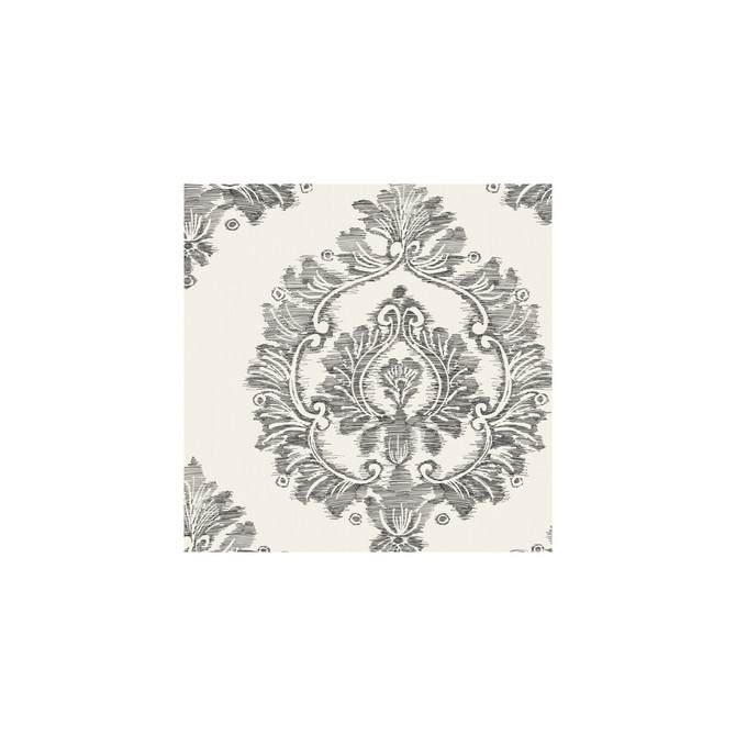 Damascus Charcoal by Winfield Thybony Wallcovering WINFIELD THYBONY BARCLAY LIVING IN STYLE - United States - Horizontal: - and Vertical: 25.2 27 - Fabric Carolina -