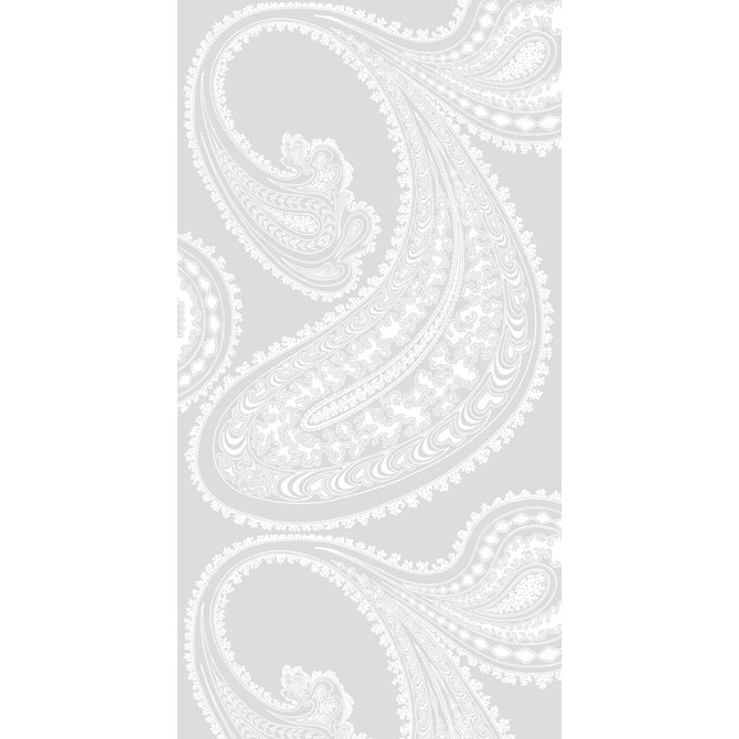 Rajapur White/Lilac by Cole & Son Wallcovering CONTEMPORARY RESTYLED PAPER - 100% United Kingdom - Horizontal: 21 and Vertical: 30 21 - Fabric Carolina -