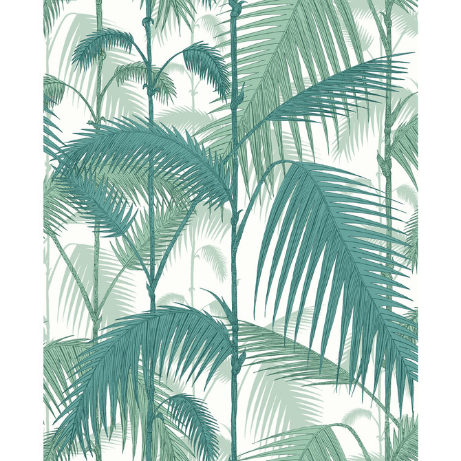 Palm Jungle Tea Virid Chlk by Cole & Son Fabric COLE & SON CONTEMPORARY FABRICS LINEN - 61%;COTTON - 29%;NYLON - 10% Italy HEAVY Horizontal: 17.7 and Vertical: 22 53 - Fabric Carolina -