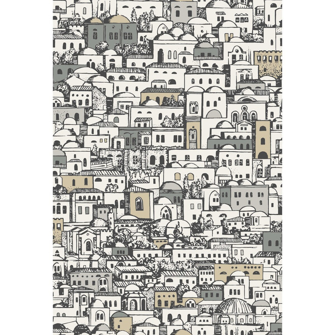 Mediterranea White & Metallic by Cole & Son Wallcovering COLE & SON FORNASETTI PAPER - 100% United Kingdom Horizontal: and Vertical: 30 20.5 - Fabric Carolina -