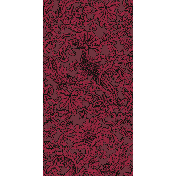 Balabina Velvet Red by Cole & Son Wallcovering COLE & SON MARIINSKY DAMASK PAPER - 100% United Kingdom Horizontal: and Vertical: 40 20.5 - Fabric Carolina -
