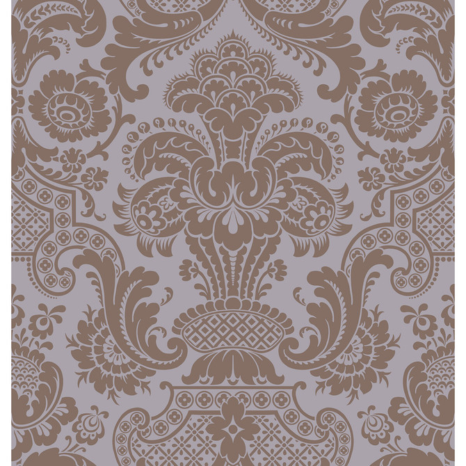 Petrouchka Lilac by Cole & Son Wallcovering COLE & SON MARIINSKY DAMASK PAPER - 100% United Kingdom - Horizontal: - and Vertical: 28.25 27 - Fabric Carolina -