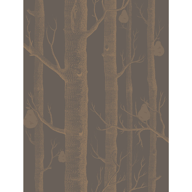 Woods & Pears Bronze/Black by Cole & Son Wallcovering CONTEMPORARY RESTYLED PAPER - 100% United Kingdom Horizontal: 21 and Vertical: 27.5 21 - Fabric Carolina -