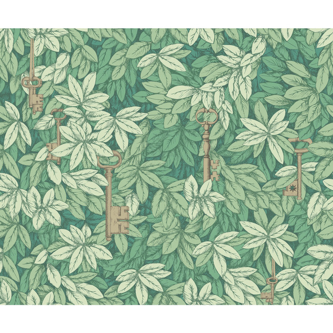 Chiavi Segrete Forest by Cole & Son Wallcovering COLE & SON FORNASETTI SENZA TEMPO PAPER - 100% United Kingdom - Horizontal: 27 and Vertical: 22.4 27 - Fabric Carolina -