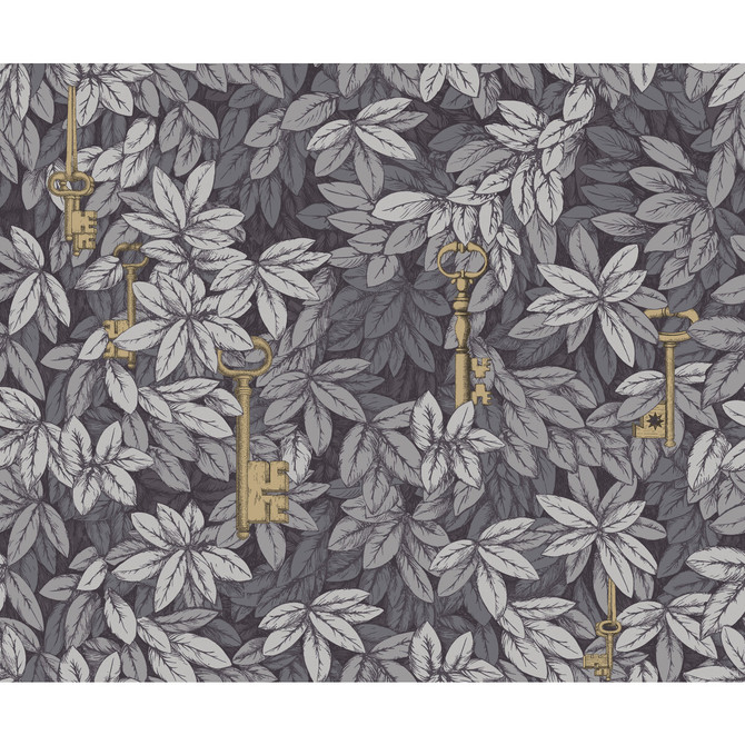 Chiavi Segrete Sblue/Grey by Cole & Son Wallcovering COLE & SON FORNASETTI SENZA TEMPO PAPER - 100% United Kingdom Horizontal: 27 and Vertical: 22.4 27 - Fabric Carolina -