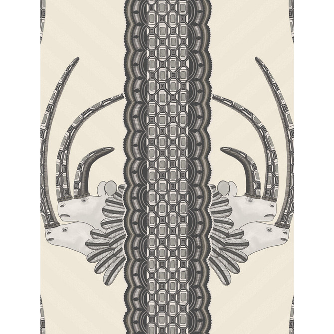 Jabu Black & White by Cole & Son Wallcovering COLE & SON ARDMORE PAPER - 100% United Kingdom Horizontal: and Vertical: 27 20.5 - Fabric Carolina -