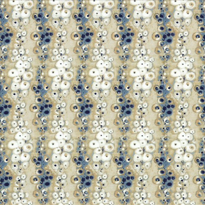 Flowerdale Blue by Kasmir Fabric 1463 100% Cotton
 INDIA 5,000 Wyzenbeek Double Rubs </p><p>Repeat: Horizontal: 6 6/8 inches and Vertical: 12 4/8 inches 54 - Fabric Carolina -