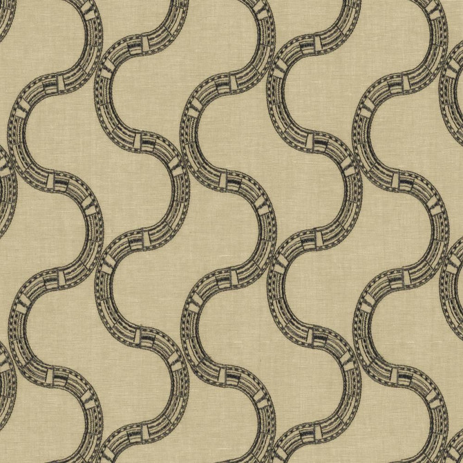 Nubia Coal by Kasmir Fabric 1462 80% Cotton
20% Rayon
 INDIA </p><p>Repeat: Horizontal: 6 2/8 inches and Vertical: 7 4/8 inches 52 - Fabric Carolina -