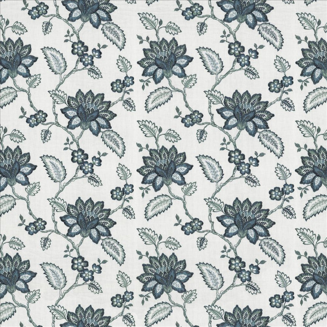 Vinita Terrace Delft by Kasmir Fabric 1463 52% Polyester
48% Cotton
 INDIA 12,000 Wyzenbeek Double Rubs </p><p>Repeat: Horizontal: 17 2/8 inches and Vertical: 12 2/8 inches 52 - Fabric Carolina -