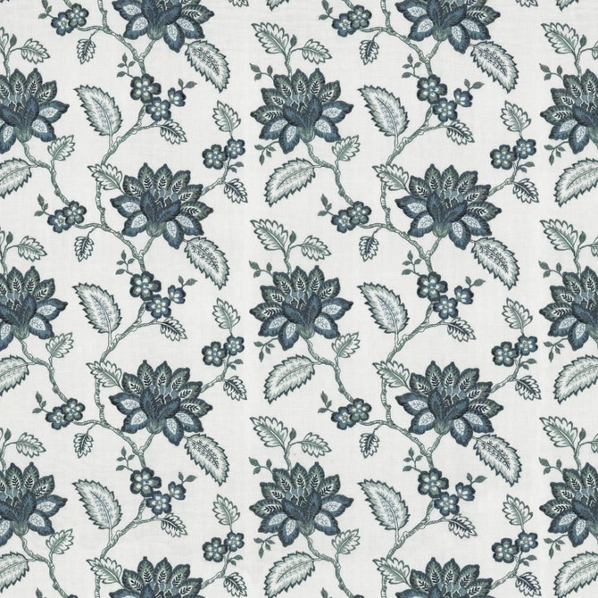 Vinita Terrace Delft by Kasmir Fabric 1463 52% Polyester
48% Cotton
 INDIA </p><p>Repeat: Horizontal: 17 2/8 inches and Vertical: 12 2/8 inches 52 - Fabric Carolina -
