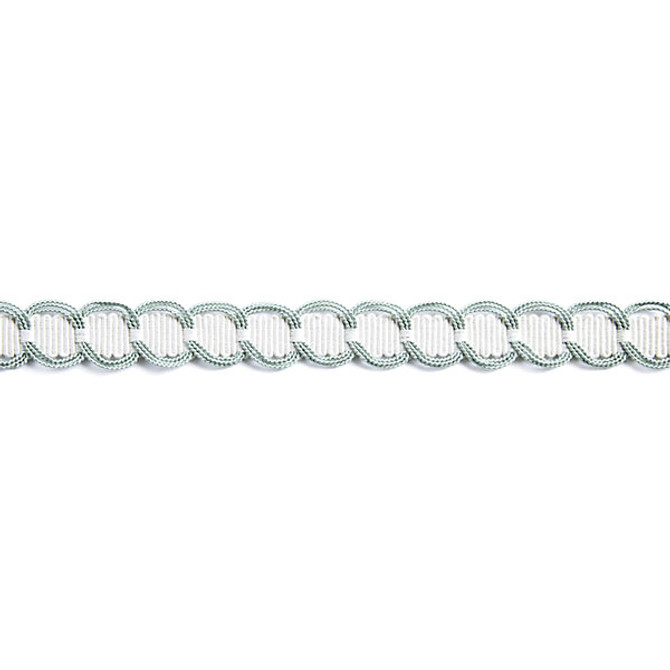Crescent Braid/Spa V1248-005 by Scalamandre Trim Trim NOVANTA PASSEMENTERIE 56% FIBRANNE 28% COTTON 16% RAYON CHINA LIGHT DUTY Horizontal: 0.875" and Vertical: 0" 1.25" - Fabric Carolina -