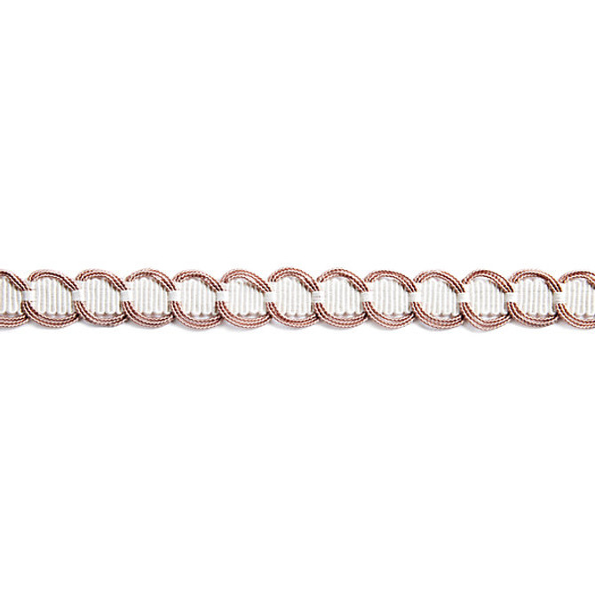 Crescent Braid/Petal V1248-003 by Scalamandre Trim Trim NOVANTA PASSEMENTERIE 56% FIBRANNE 28% COTTON 16% RAYON CHINA LIGHT DUTY Horizontal: 0.875" and Vertical: 0" 1.25" - Fabric Carolina -