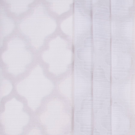 Framed Out Ash by Carole Fabric Sheer Marvel 100% Polyester TURKEY  7 5/8" V, 5 1/8" H 118"  - Fabric Carolina -
