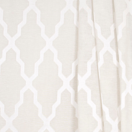 In The Path Ivory by Carole Fabric Sheer Marvel 90% Polyester, 10% Linen CHINA N/A Horizontal: 14 1/2" and Vertical: 7 1/2" V 118" - Fabric Carolina -