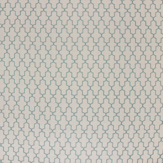 Volley Spa by Carole Fabric Waterfront 32% Viscose, 30% Polyester, 26% Linen, 1 China Passes 60,000 Double Rubs Wyzenbeek </p><p>Repeat: 4" V, 2 1/2" H 53" - Fabric Carolina -