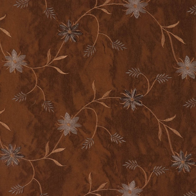 Poe Chocolate Embroid by RM CoCo Fabric Storytellers 52% Polyester 48% Polyamide See Sample 0 Horizontal: 14 and Vertical: 14.6 58 - Fabric Carolina -