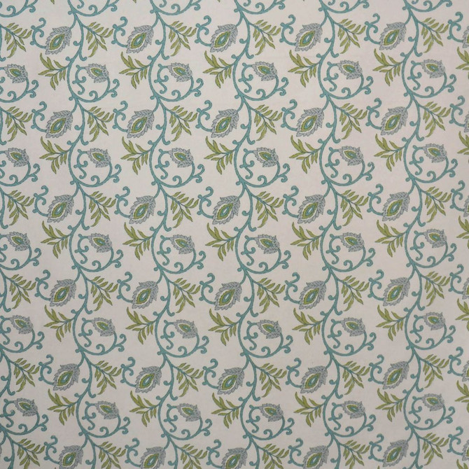 2292Cb Bluegreen by RM CoCo Fabric Emerald City 100% Cotton See Sample 0 Horizontal: 6.75 and Vertical: 6.75 54 - Fabric Carolina -