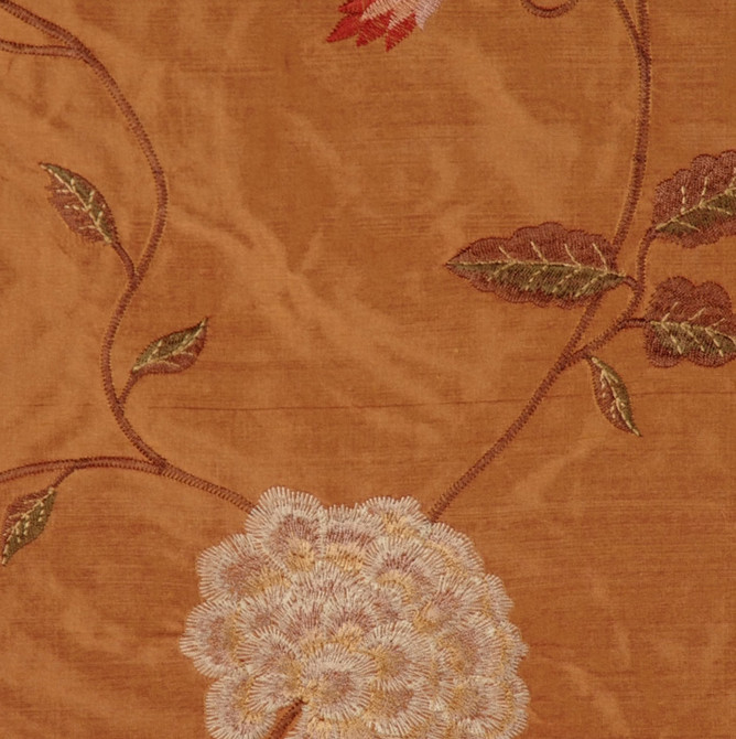 U222 202 by RM CoCo Fabric Shades of Harvest 100% Silk Horizontal: 19.75 and Vertical: 15.5 54 - Fabric Carolina -