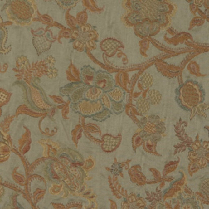W07942 5 by RM CoCo Fabric Serene Celadon 52% Silk 48% Cotton See Sample 0 Horizontal: 12.75 and Vertical: 13.5 54 - Fabric Carolina -