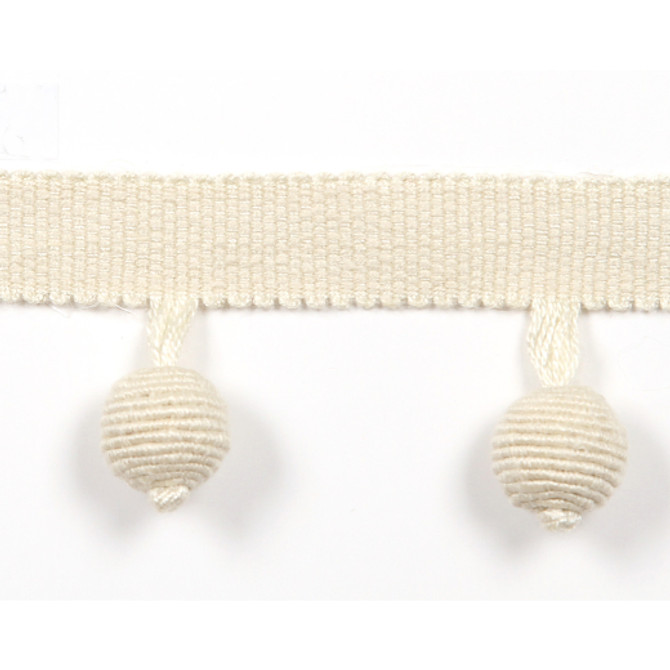 Le Lin Beaded Fringe - Bone by Europatex Fabric Le Lin Collection 63% Linen / 37% Rayon China See Sample Horizontal: N/A and Vertical: N/A 1.46 inches  - Fabric Carolina -