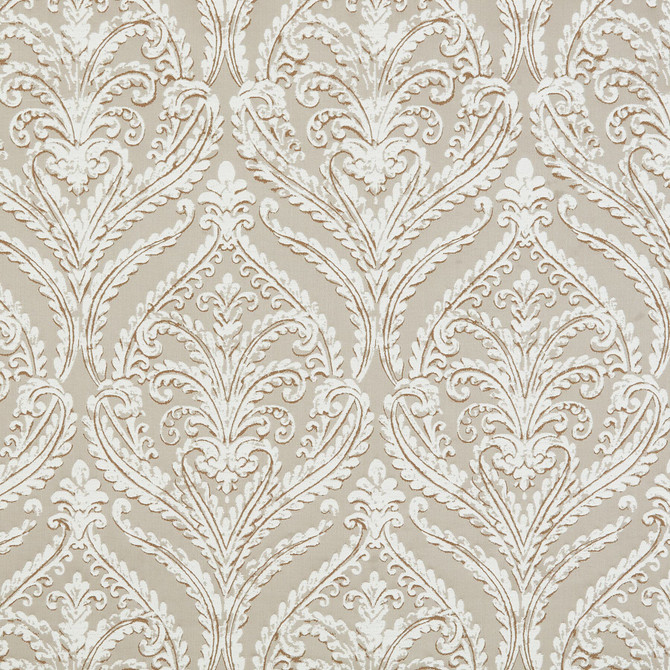 Bosworth 3 Mushroom by Marcus William Fabric KAI/MARCUS WILLIAM METALLAH 54%POL 46%COT INDIA </p><p>Repeat: 27.165 54 in - Fabric Carolina -