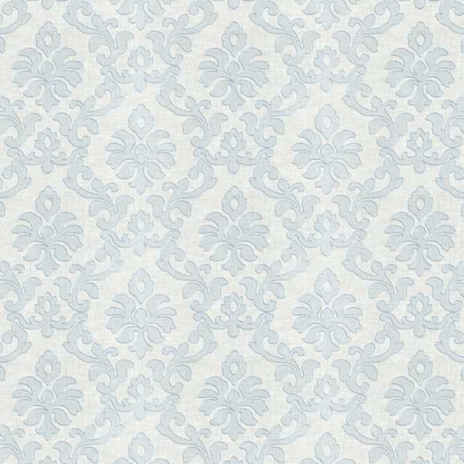 Clinton 3 Blue by Stout Fabric RAINBOW LIBRARY HORIZON/LAKE 100%COT %VEMB INDIA Horizontal: 17 and Vertical: 15 51 in - Fabric Carolina -