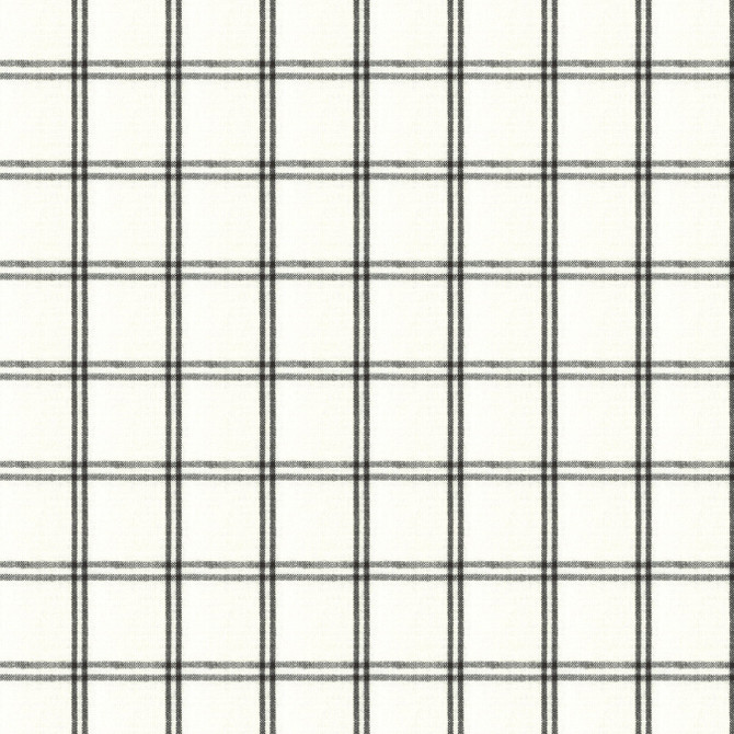 Embassy 1 Black/White by Stout Fabric RAINBOW LIBRARY FOG/COAL 55%LIN 45%COT CHINA Horizontal: 3.500 and Vertical: 3.500 54 in - Fabric Carolina -