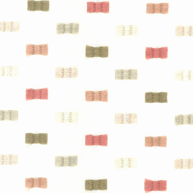 Flutter 4 Coral by Stout Fabric RAINBOW LIBRARY TILE/SORBET 100%COT %BEMB INDIA CATB 117-2013 Horizontal: 8.500 and Vertical: 6.375 50.25 in - Fabric Carolina -