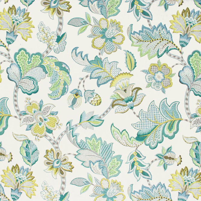 Noteworthy 2 Caribbean by Stout Fabric RAINBOW LIBRARY SEASPRAY/ICECICLE 100%COT USA FLAME RETARDANT-U.F.A.C. CLASS 1 CATB 117-2013 WYZENBEEK 15 000 DOUBLE RUB WEAR TEST (HEAVY DUTY) Horizontal: 27 and Vertical: 25.25 54 in - Fabric Carolina -