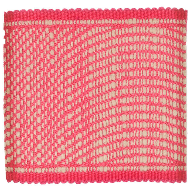 Sarossi 5 Shocking by Stout Trim Stout Trim Sarossi 5 ShockingTrim TREND ALERT TRIM 40%SVI 30%COT 30%LIN CHINA </p><p>Repeat: H: 3.000, V: 0.000 2.5 in - Fabric Carolina -