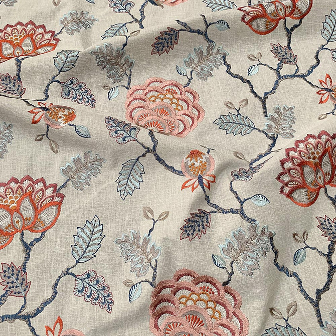 Breon Regency by Magnolia Fabric - 52Poly/48Ctn/Emb-100%Visc India 12000 Horizontal: 17 and Vertical: 12.5 54" - Fabric Carolina -