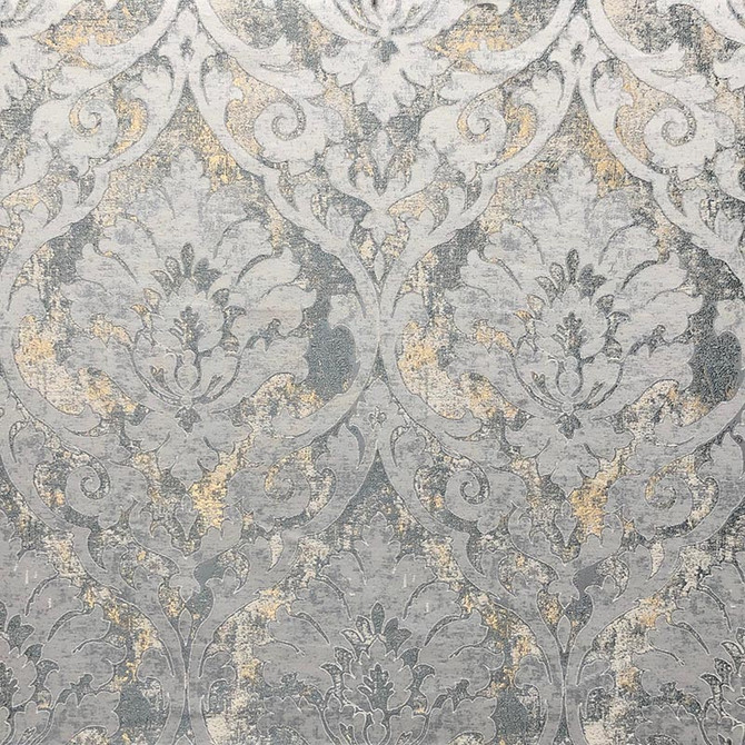 Tanya Pyrite by Magnolia Fabric See sample 100% Polyester INDIA 77,000 </p><p>Repeat: Horizontal: 13.00 and Vertical: 25.25 60" - Fabric Carolina -