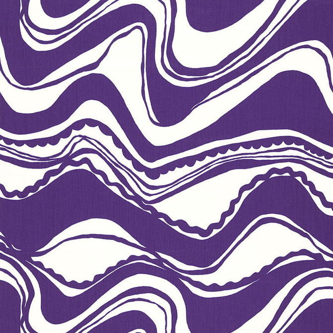 Carmel Coastline Print Violet 174696 by Schumacher Fabric TRINA TURK See Sample INDONESIA MEDIUM DUTY </p><p>Repeat: Horizontal: 27" (69CM) and Vertical: 25 1/4" (64CM) 54" WIDE (137CM) - Fabric Carolina -