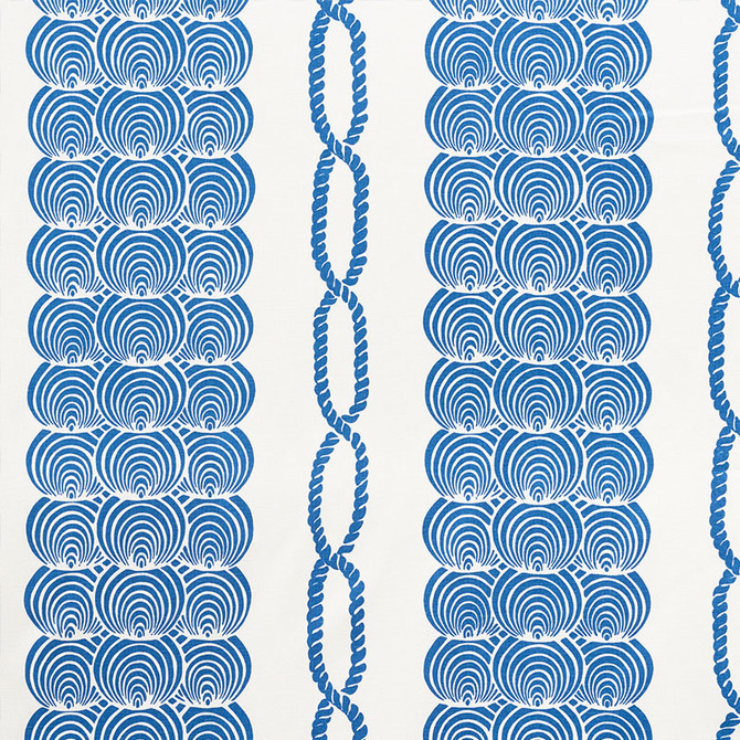 Coralline Blue 177780 by Schumacher Fabric NAUTILUS See Sample UNITED STATES OF AMERICA MEDIUM DUTY </p><p>Repeat: Horizontal: 35 3/4" (91CM) and Vertical: 25" (64CM) 54" (137CM) - Fabric Carolina -