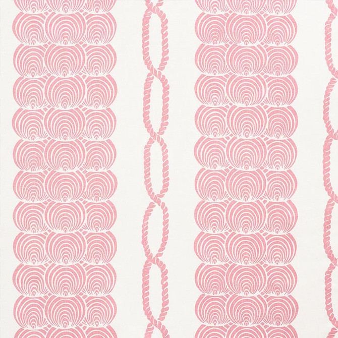 Coralline Pink 177782 by Schumacher Fabric Nautilus 35.75" - Fabric Carolina -