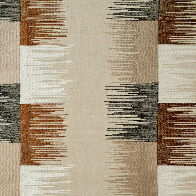 Sunburst Stripe Embroidery Black & Neutral 78400 by Schumacher Fabric EXQUISITE EMBROIDERIES See Sample INDIA - </p><p>Repeat: Horizontal: 18" (46CM) and Vertical: 15 1/4" (39CM) 57" - Fabric Carolina -