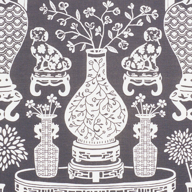 Hellene Black 178552 by Schumacher Fabric STEP LIVELY LINEN 90% NYLON 10% UNITED KINGDOM </p><p>Repeat: Horizontal: 27 1/2" (70CM) and Vertical: 25 3/4" (65CM) 55 - Fabric Carolina -