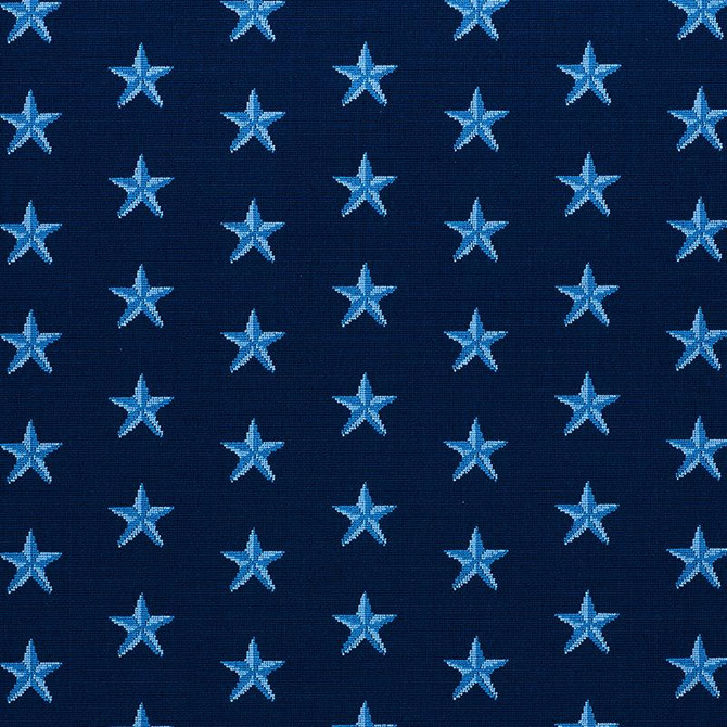 Star Pingl Blue 77421 by Schumacher Fabric Cut & Patterned Velvets 6.75" - Fabric Carolina -