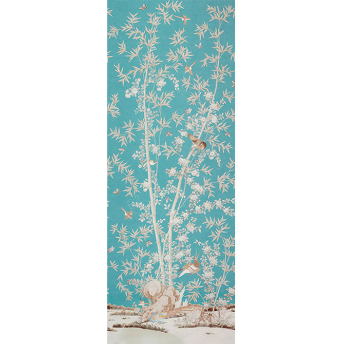 Brighton Pavilion Peacock 176021 by Schumacher Fabric MILES REDD COTTON 100% UNITED KINGDOM </p><p>Repeat: Horizontal: 53 1/2" (136CM) and Vertical: 144" (366CM) 54 - Fabric Carolina -