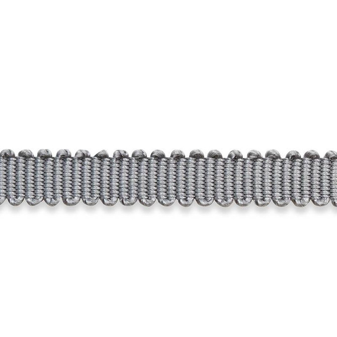 Pierre Silk Gimp Extra Narrow Grey 74633 by Schumacher Trim Perfect Basics: Trims - Fabric Carolina -