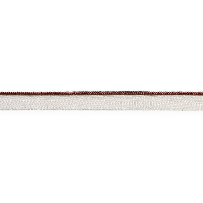 Gustave Silk Lip Cord Narrow Brown 74530 by Schumacher Trim Perfect Basics: Trims - Fabric Carolina -