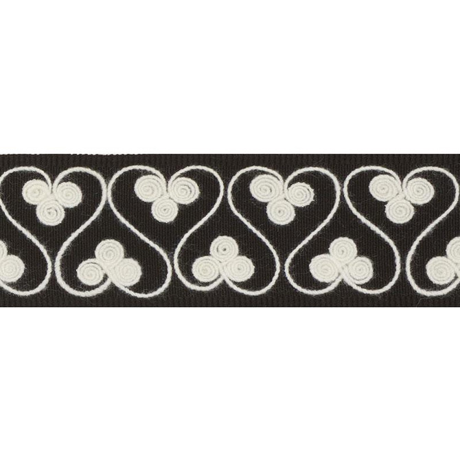 Coquette Tape Black 72743 by Schumacher Trim Once Upon A Time 1.5" - Fabric Carolina -