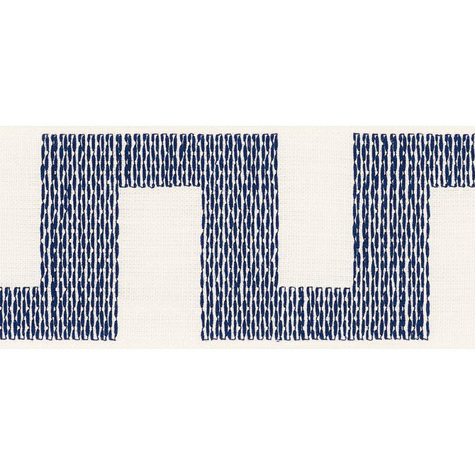 Matrix Tape Blue 70616 by Schumacher Trim Happy Together 3.75" - Fabric Carolina -