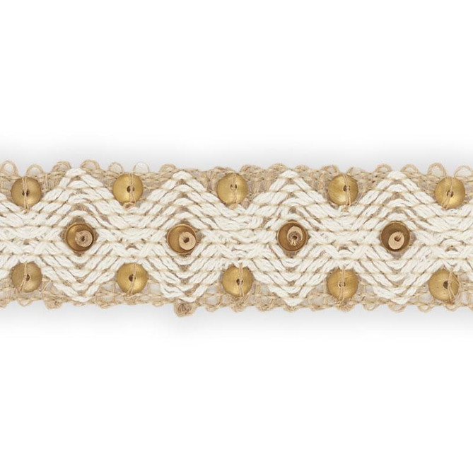 Colbert Tape Natural 70670 by Schumacher Trim Couture Trims - Fabric Carolina -