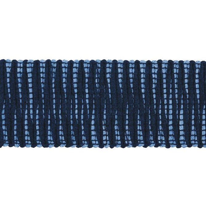 Pierce Tape Indoor/Outdoor Blue 79412 by Schumacher Trim Indoor/Outdoor: Prints & Wovens - Fabric Carolina -