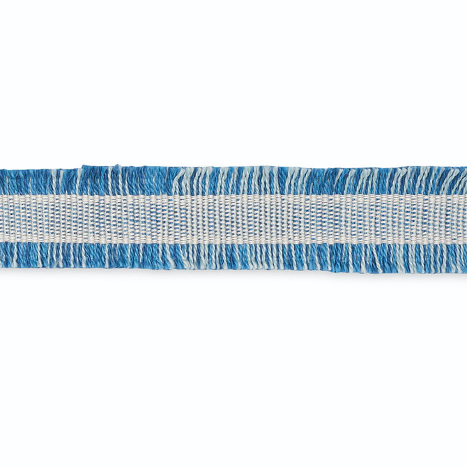 Ansley Cotton Braid Ivory/Delft B113-3 by Schumacher Trim SCHUMACHER TRIM PROGRAM See Sample UNITED STATES OF AMERICA TO BE DETERMINED </p><p>Repeat: Horizontal: - and Vertical: - 1" WIDE (3CM) - Fabric Carolina -