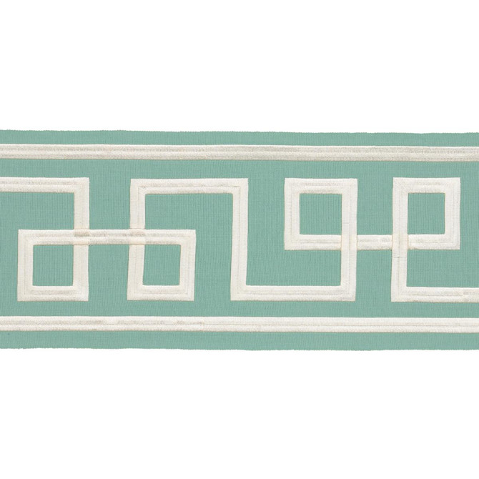 Octavius Tape Aqua Marine 66161 by Schumacher Trim Mary Mcdonald 15.0" - Fabric Carolina -