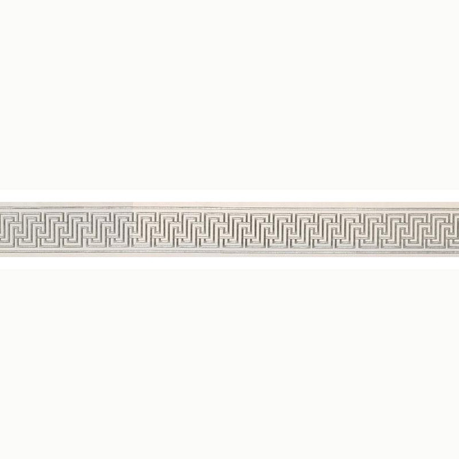 Labyrinth Tape Platinum 66145 by Schumacher Trim Mary Mcdonald 2.5" - Fabric Carolina -